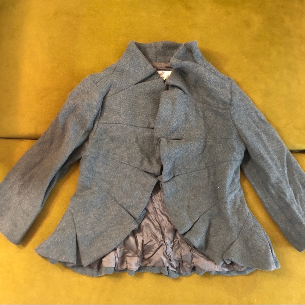 Anthropologie folded front blazer